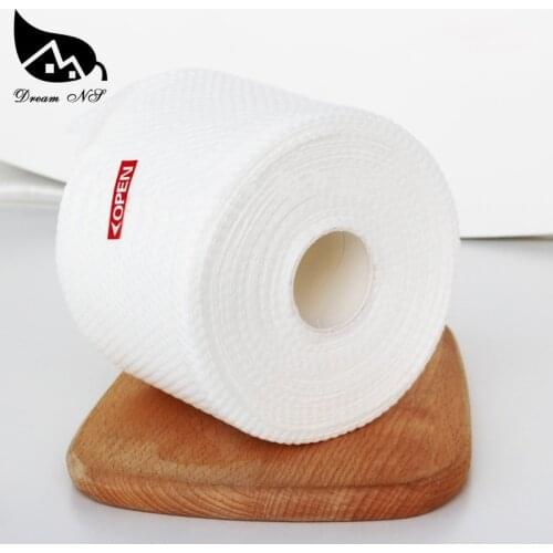 Dream NS 50 pieces per roll Pure Cotton Disposable Facial Towel Thickening Pearl Pattern Facial Towel Beauty Salon Facial Towel