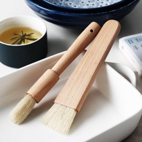 Wooden barbecue brush baking cake bread cake oil dish honey butter brush barbecue household kitchen tools