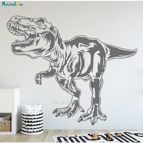 Dinosaur Hunt For Prey Wall Art Deco T-rex Decal Personalized Boys Room Gifts Nursery Stickers Self-adhesive YT5227