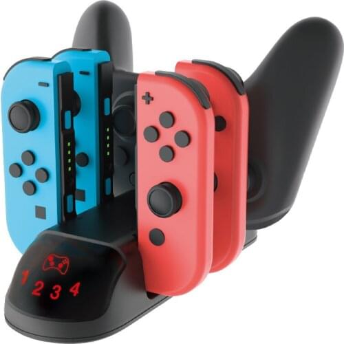 DOBE TNS-0137 5 in 1 USB For Nintendo Switch Joy-con Charging Dock Station Stand For Switch Pro Controller Dual Charger
