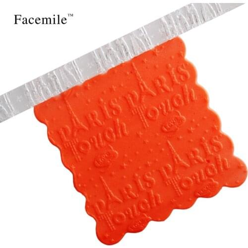 Facemile acrylic rolling pins Paris touch love cake acrylic rolling pins cake decorating tools cupcake decorating mold 53-08