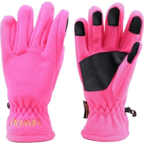 Brand Special Offer Hewolf Hewolf Outdoor Men and Women Winter Warm Fleece Gloves Windproof Anti-slip Cycling Gloves