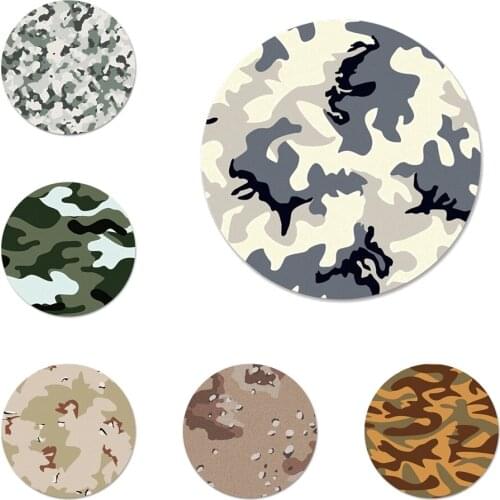 Camouflage Camo military Army Brooch Pin Cosplay Badge Accessories For Clothes Backpack Decoration Gift