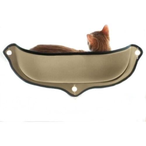 Hammock Bed For Cat Mount Window Pod Lounger Suction Cups Warm Bed For Pet Cat Rest House Sun Wall Bed Soft Cage