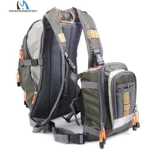 Maximumcatch DUO Fishing Chest Bag Multifunction Pockets Mesh Fly Fishing Backpack