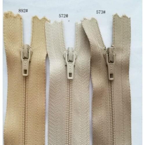 100 Pcs/lot YKK Nylon Coil Zipper Close End Camel for Pants Dress Skirt Handbag Trouser Tailor Sewing Accessories Instant Repair