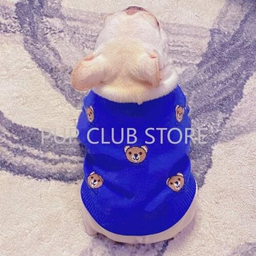 Pet Dog Clothes for Small Medium Dogs Fashion Winter Warm Dog Sweater New Frenchie Bulldog Pug Costume PDC0158