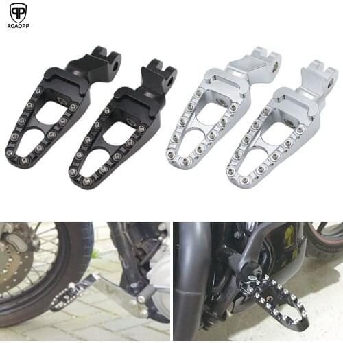 ROAOPP Motorcycle CNC FootRest Footpegs Foot Pegs Pedals Aluminum For Triumph 01-15 Bonneville T100 T900 04-15 Trunxon 1200