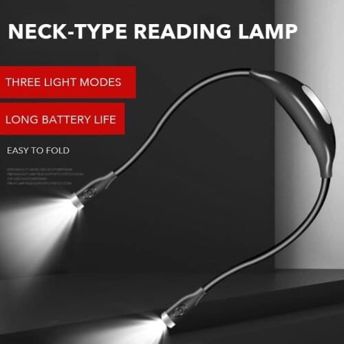Led Hanging Neck Light Book Reading Light Night Dimming Foldable Read Beauty Anchor Light Outdoor Sports Lighting