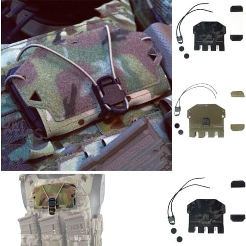 Military Vest Admin Phone Bag Tactical Airsoft Front Panel Attachment Pouch Gear Hunting EDC Molle Chest Bag