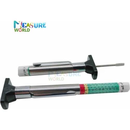 Universal Car Tire Pattern Depth Ruler 0-25mm Tire Depth Gauge Pattern Ruler Tread Mark Tread Pen Car