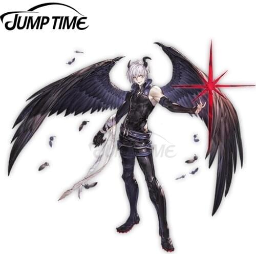 Jump Time 13 x 9.6cm For Granblue Fantasy Azazel Creative Car Sticker Bumper Window Decal Suitable for All Types of Vehicles