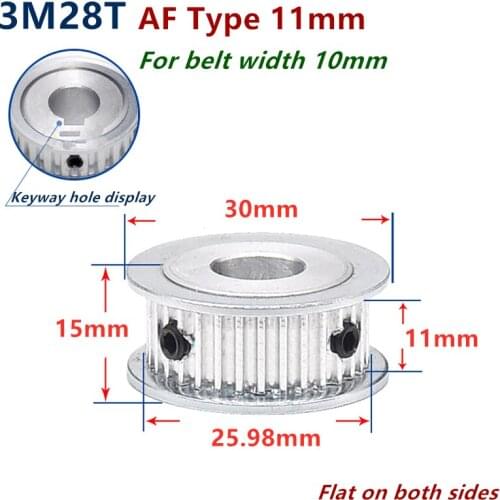 28 Teeth Arc HTD 3M Timing Pulley for Width 10mm 3M synchronous belt HTD3M Belt pulley Wheel Gear 28Teeth 28T