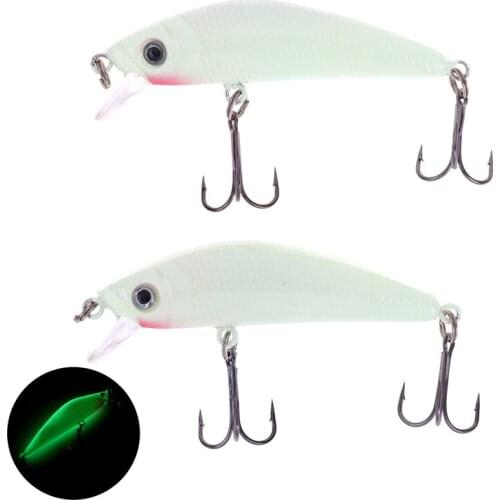 1PCS Fishing Tackle artificial Quality Hook Fishing Lure Luminous Minnow Lures Hard Bait Pesca