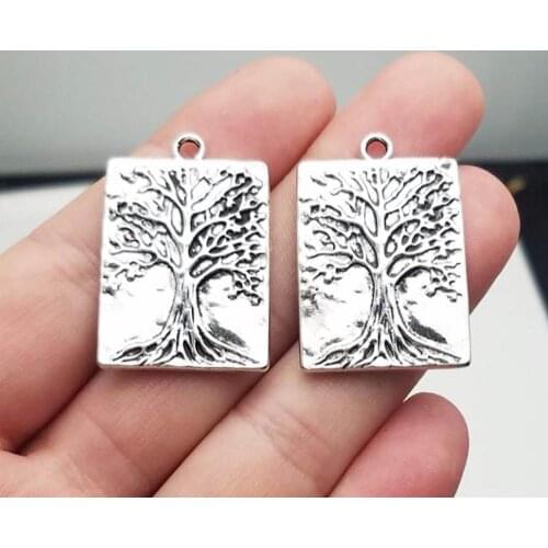 10pcs/lot--22x32mm, Antique silver plated tree of life charm,DIY supplies,Jewelry accessories