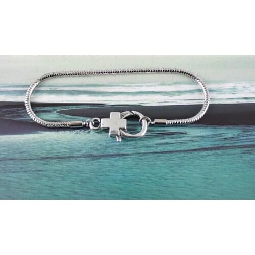 30PCS Cross Lobster Clasp charm bracelet 16cm to 23cm #20126