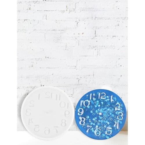 3D Clock Resin Mold Handmade DIY Crafts Making Silicone Mold Cake Decoration Molds Earring Epoxy Resin Mold Casting Tools
