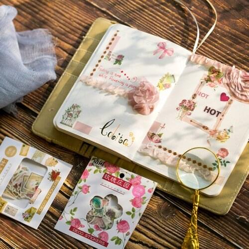 40pcs/pack Mini Scrapbook Sticker Decoration Adhesive Sticker DIY Seal Sticker Package Label Deco Diary Album Children Gifts