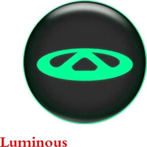 8pcs 20mm Car Luminous Stickers with Chery logo Used For Chery Tiggo 8 Arrizo 5 Pro Gx 5x eQ7 Tiggo 7 Pro Fulwin QQ Tiggo 3 5 T1