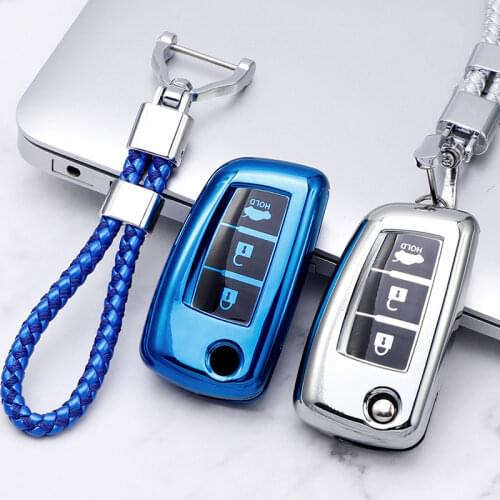 For Nissan Altima Qashqai J11 X-Trail Juke Micra Murano Tiida Maxima Pulsar Car Key Case Bag Shell Cover Keychain Protector