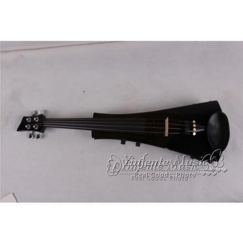Black New 4 string 4/4 Electric Violin Flame guitar shape Powerful Sound Big jack #4-5 red color