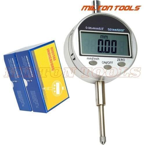 0-25.4mm/1inch Digital Indicator electronic dial indicator digital dial gauge Precision Tool 0.01mm/0.0005" Tester Tools