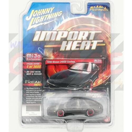Johnny Lightning 1:64 1990 Nissan 240SX Custom Diecast Collection of Die-casting Simulation Alloy Model Children Toys