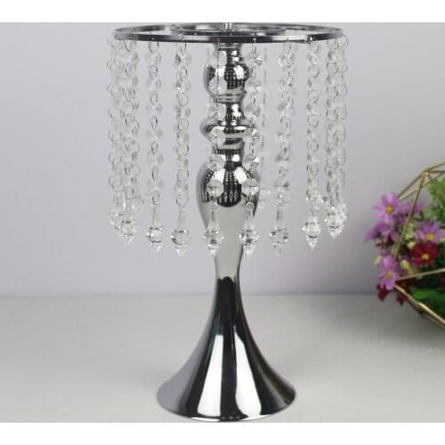 Exquisite Flower Vase Twist Shape Stand Golden/ Silver Wedding/ Table Centerpiece 33 CM Tall Road Lead Home Decor