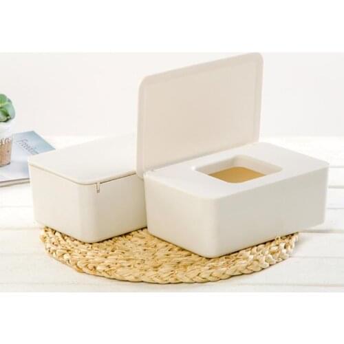 Exquisite And Simple Wet Wipes Dispenser Holder Case with Lid for Home Office Store Dustproof Tissue Storage Box tissue boxes