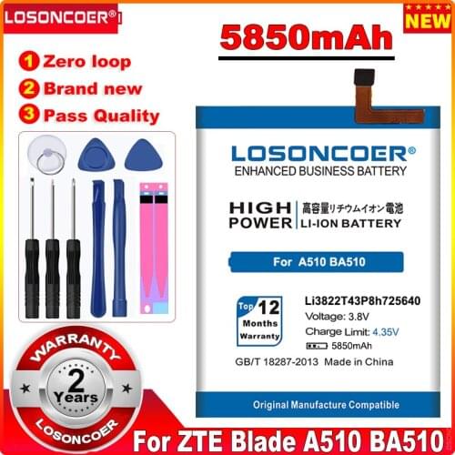 LOSONCOER ZTE Blade A510 Phone Batteries