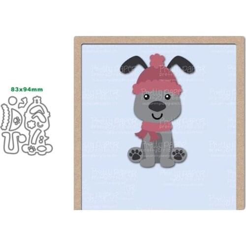 Metal Cutting Dies Dog Stencil Scrapbooking DIY Album Stamp Paper Card Embossing Decor Craft