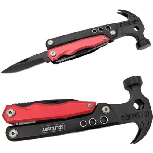 YIMAKER Multi Tools Axe Hammer Pliers Pocket With Wire Cutter Knife Saw Screwdriver Outdoor Camping Survival Tool
