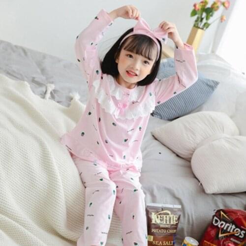 New Kids Cartoon Pajamas Children Sleepwear Baby Homewear Set Boys Girls Halloween Pyjamas Pijamas Cotton Nightwear Clothes