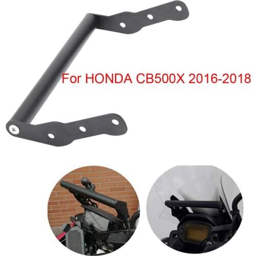 NEW-Motorcycle Windshield GPS Navigation Mobile Phone Bracket for Honda CB500X 2016 2017 2018 2019