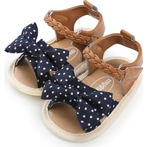 Baby Girl Shoes Infant Canvas Bow-knot Kids Beach Baby Walking Shoes First Walkers New