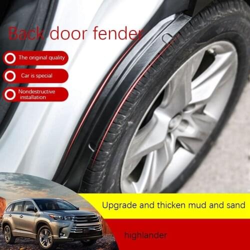 Car Rear Wheel Fender Lining Fender Rear Wheel Lining Anti-Sludge Baffle for Toyota Highlander 2015-2020