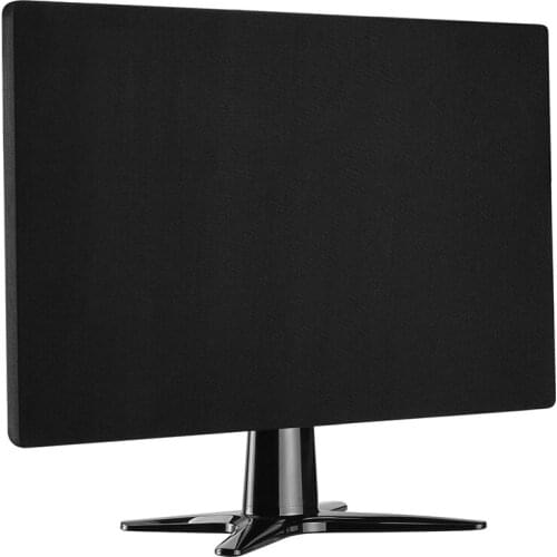 Black Lastic Force Cloth Monitor Cover Dustproof 21 27 32 Inch Computer Display Dust Cover Ultrathin Soft Lining Protect Sheath