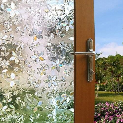 Window Self-adhesive Film 3D Static Decoration Window Sticker for UV Rejection Heat Control Energy Saving Privacy Glass Sticker