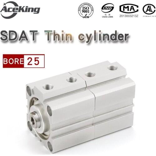 SDAT Multi position thin cylinder double force cylinder SDAT25X5X10X15X20X25X30X40X50SB SDAT25X5 SDAT25X10 SDAT25X15 SDAT25X20