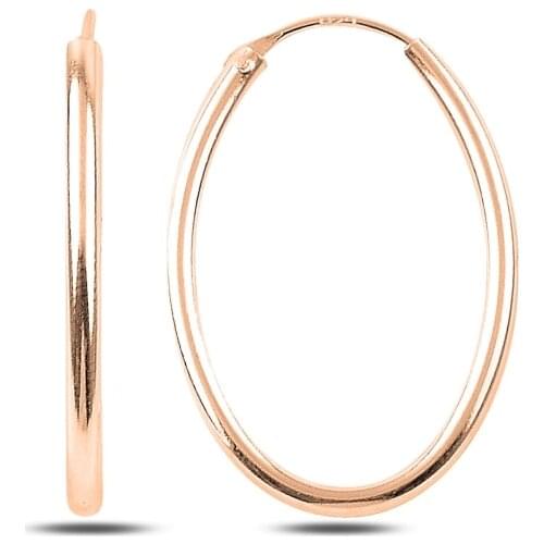 Silver 925 Sterling 20x30mm Oval Ring Earrings