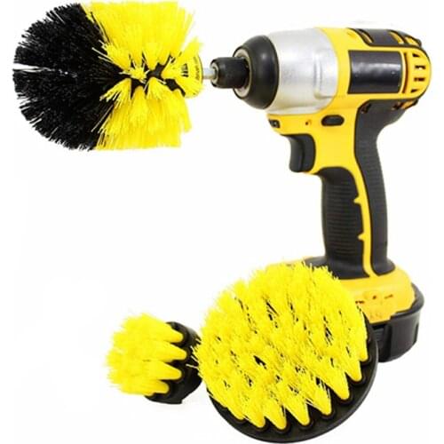 2021 Hot Sale Drill Brush Cleaner Scrubbing Brushes for Bathroom Surface Grout Tile Tub Shower Kitchen Auto Care Cleaning Tools