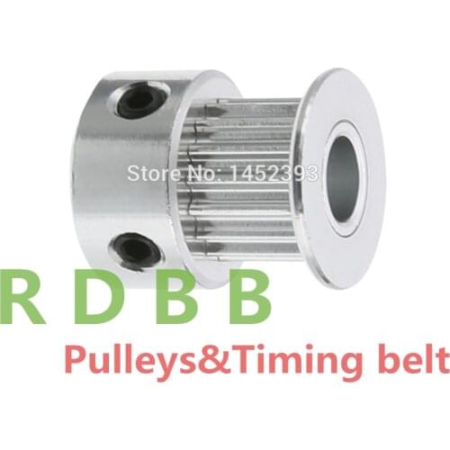 10pcs 3D Printers Parts printer pulley GT2 20 teeth bore 6mm 6.35mm 8mm 2GT 20teeth timing pulley fit for GT2 belt width 10mm