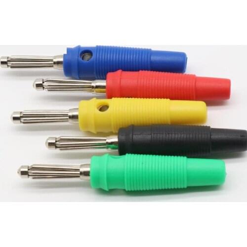 4MM Banana Plug Audio Speaker Connectors Amplifier Speaker Binding Post 4mm Banana Jack Plug For Cable Terminals