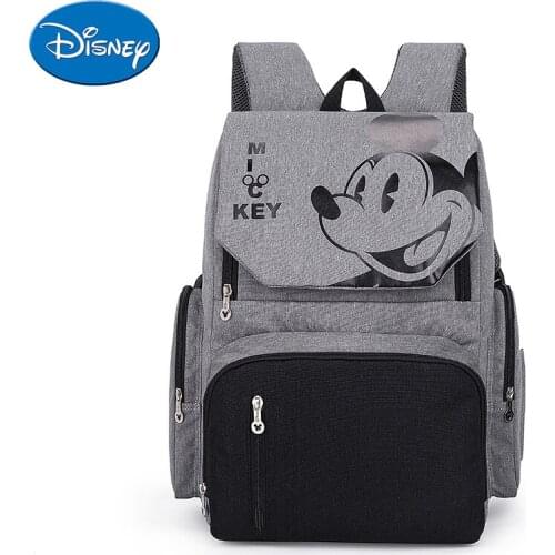 Disney New Style Diaper Bag Fashion Large Capacity Backpack Polyester Street Trend Mommy Bag Waterproof Maternity Bags