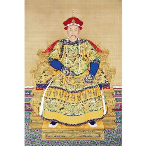 Canvas painting Chinese style traditional painting emperor Yongzheng by Giuseppe Castiglione Wall Decorative Art decor