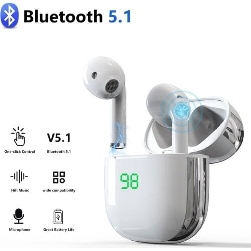 New TWS Bluetooth 5.1 Earphones Wireless Headphones 9D Stereo Earbuds Headsets with Microphone for Iphone Samsung Xiaomi Huawei