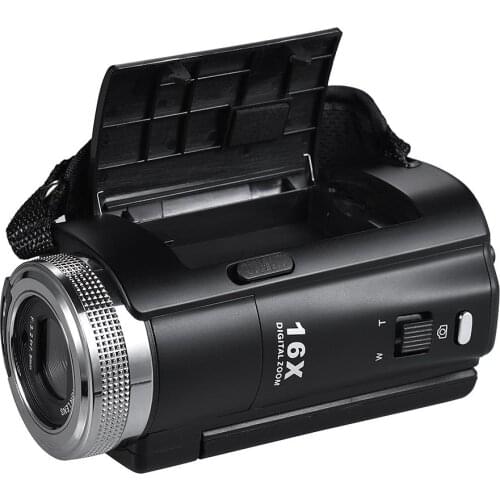 V12 Digital Video Camera 1080P Full HD 16X Digital Zoom Recording Camcorder w/3.0 Inch Rotatable LCD Screen Support Night Vision