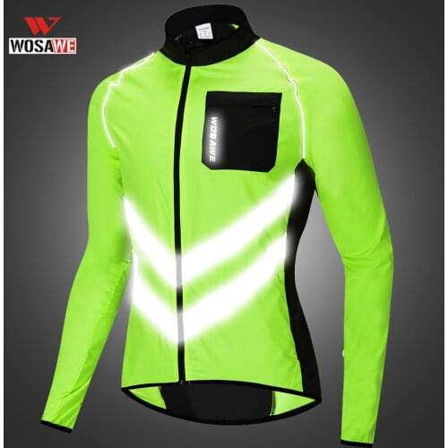 WOSAWE Reflective Vest Motorcycle Jacket High Visibility Jacket Neon Clothes Men Women Reflective Jacket colete refletivo Roupa