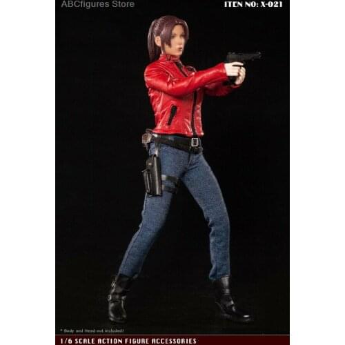 1/6 Scale Red Jacket Clothes Boots Accessories X-TOYS X-021 for 12" Female Medium Bust PH Body In Stock