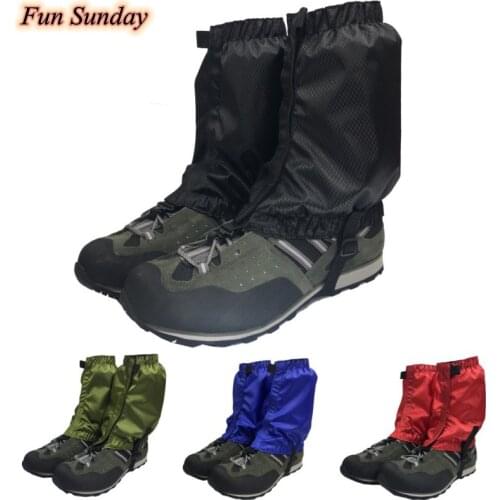 1 Pair Waterproof Outdoor Cycling Shoes Cover Hiking Walking Climbing Hunting Snow Legging Breathable Gaiters ski gaiters